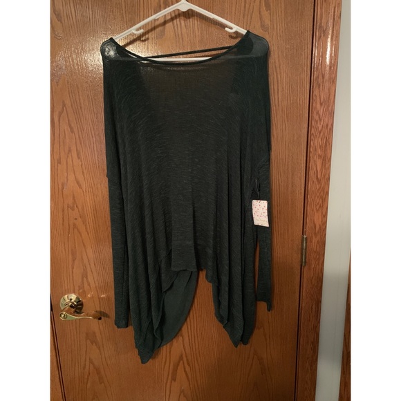 Free People Sweaters - Forest green long sleeve free people top open back